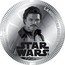 Niue One Dollar Lando Calrissian 2012 KM# 728 STAR WARS LANDO CALRISSIAN ©2011 LUCASFILM LTD. & TM coin reverse