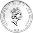 Niue One Dollar Alexander Nevsky 2012 Proof KM# 854 ELIZABETH II NIUE ONE DOLLAR 2012 coin obverse