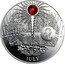 Niue 1 Dollar Calendar of Happiness. July 2013 Proof KM# 1162 JULY coin reverse