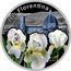 Niue One Dollar Iris Florentina 2013 Proof KM# 992 IRIS FLORENTINA AG 925 coin reverse