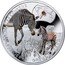 Niue 1 Dollar Grevy's Zebra 2014 Proof KM# 1271 ENDANGERED ANIMAL SPECIES GREVY'S ZEBRA coin reverse