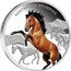 Niue One Dollar Australian Brumbies 2014 Proof KM# 1166 AUSTRALIAN BRUMBIES coin reverse