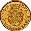 Italy 1/2 Pezza D'oro 1718 KM# 41 Livorno/ City Standard Coinage coin obverse