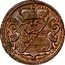 Italy 1/2 Soldo (Mezzo Soldo) Carlo VI 1736 KM# 6 coin obverse