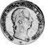 Italy 1/4 Lira Francesco I 1822 A C# 4.1 FRANCISCVS I D G AVSTRIAE IMPERATOR A coin obverse