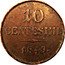 Italy 10 Centesimi Franz Joseph I 1849 M C# 28 10 CENTESIMI 1849 coin reverse