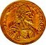 Italy 10 Doppie Ferrante II 1610 KM# 13 FERDIN GON MELF P ET G D coin obverse