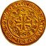 Italy 12-1/2 Doppie Madonna and Child. Genoa 1650 IBN KM# 86 DVX ET GVBERNATORES REIP GEN coin obverse