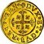 Italy 2-1/2 Doppie Madonna and Child. Genoa 1676 ILM KM# 152 REIP GEN DVX ET GVB coin obverse