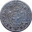 Italy 2 1/2 Soldo Genoa Coinage 1671 KM# 144 DVX ET GVB REIP GENV coin obverse