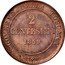 Italy 2 Centesimi Vittorio Emanuele II 1859 KM# 5 GOVERNO DELLA TOSCANA 2 CENTESIMI 1859 coin reverse