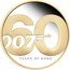 Tuvalu 2 Dollars James Bond 60 Years 2022  Proof 007 TM 60 YEARS OF BOND coin reverse