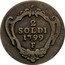 Italy 2 Soldi Francesco II 1799 F KM# 41 2 SOLDI 1799 F coin reverse