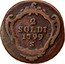 Italy 2 Soldo Francesco II. Gorizia 1799 S KM# 44 2 SOLDI 1799 S coin reverse