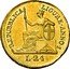 Italy 24 Lira Genoa Coinage 1798 I KM# 268 REPUBLICA LIGURE ANNO 1 L 24 coin obverse