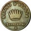 Italy 3 Centesimi Napoleon I 1808 B C# 2.1 REGNO D’ ITALIA 3 CENTESIMI B coin reverse