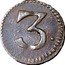 Italy 3 Denari Genoa Coinage 1752 KM# 222 3 coin obverse