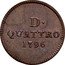 Italy 4 Denari 1796 KM# 258 Genoa/ Republic Reform Coinage D. QUATTRO 1793 coin reverse