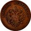 Italy 5 Centesimi Franz Joseph I 1852 V C# 31.2 IMPERO AVSTRIACO coin obverse