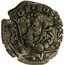 Italy 5 Soldo Genoa Coinage 1639 IBS KM# 88 ET REGE EOS D S V coin reverse