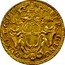 Italy 50 Lira Madonna and Child. Genoa 1758 KM# 227 DUX ET GUB REIP GENU coin obverse