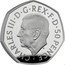 UK 50 Pence (Charles III Official Coinage Portrait First Featuring) CHARLES III D G REX F D 50 PENCE MJ coin obverse