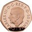 UK 50 Pence Charles III Official Coinage Portrait First Featuring Piedfort 2022 Proof CHARLES III D G REX F D 50 PENCE MJ coin obverse