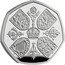 UK 50 Pence (Charles III Official Coinage Portrait First Featuring) 20 22 EF CT coin reverse