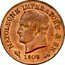 Italy Centesimo Napoleon I 1808 B C# 1.1 NAPOLEONE IMPERATORE E RE 1808 coin obverse