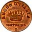 Italy Centesimo Napoleon I 1808 B C# 1.1 REGNO D' ITALIA CENTESIMO B coin reverse