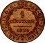 Italy Centesimo Vittorio Emanuele II 1826 KM# 1 CAR FELIX D G REX SAR CYP ET HIER 1 CENTESIMO 1826 coin obverse