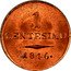 Italy Centesimo Ferdinand I 1846 V C# 12.2 1 CENTESIMO 1846 coin reverse