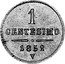 Italy Centesimo Franz Joseph I 1852 V C# 29.2 1 CENTESIMO 1852 V coin reverse