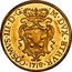 Italy Pezza D'oro Cosimo III 1718 KM# 40 COSIMVS III D G M DVX ETRVR 1718 coin obverse