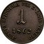 Italy Soldo Franz Joseph I 1862 A C# 35.1 MONETA SPICCIOLA PEL R LOMB VENETO 1 1862 coin reverse