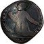 Italy Soldo ND KM# 70 Castiglione Delle Stiviere/ Principality Standard Coinage B ALOYSIVS GON PAT NOSTER coin reverse