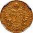 Italy Sovrano Ferdinand I 1837 A C# 21.1 REX LOMB ET VEN DALM GAL LOD ILL A A 1837 coin reverse