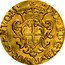 Italy Zecchino St. John. Genoa 1734 OM KM# 187 REIP GENV O M DVX ET GVB coin obverse
