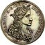 Italy 1/2 Ducato Carlo II 1693 IM//AG/A KM# 120 CAR II D G REX HISP ET NEAP coin obverse
