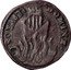 Italy 1/2 Grossetto Vincenzo II ND KM# 73 DOMINE PROBASTI coin reverse