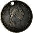 Italy 1/2 Lira Francesco I 1822 M C# 5.2 FRANCISCVS I D G AVSTRIAE IMPERATOR M coin obverse