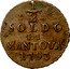 Italy 1/2 Soldo (Mezzo Soldo) Francesco II 1793 KM# 273 1/2 SOLDO DI MANTOVA 1793 coin reverse