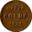 Italy 1/2 Soldo (Mezzo Soldo) Carlo II 1835 KM# A32 MEZZO SOLDO 1835 coin reverse