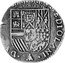 Italy 1/4 Filippo Carlo II 1676 KM# 87 MEDIOLANI DVX ET C coin reverse