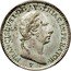 Italy 1/4 Lira Francesco I 1822 C# 4.3 FRANCISCVS I D G AVSTRIAE IMPERATOR V coin obverse