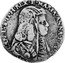 Italy 1/8 Filippo Carlo II 1666 KM# 72 CAROLVS II H REX ET MARIA ANNA T ET G coin obverse
