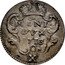 Italy 10 Soldo Carlo VI. Milan 1713 KM# 123 MLNI DVX 1713 X coin reverse