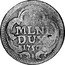 Italy 2 1/2 Soldo (Parpagliola Soldo) Maria Theresa 1750 KM# 166 MLNI DUX 1749 coin reverse