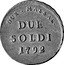 Italy 2 Soldi Maria Beatrice 1792 C# 2 DUX.MASSAE. DUE SOLDI 1792 coin reverse