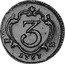 Italy 3 Cavalli Carlo 1757 IA//MM KM# 155 3 M M 1757 coin reverse
